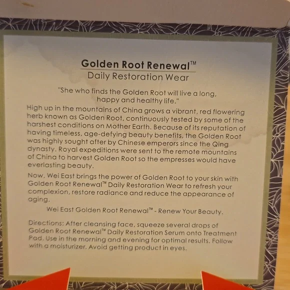 Wei East Golden Root Renewal Daily Restoration Wear Treatment Kit